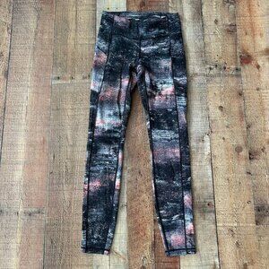 Lululemon speed up tight leggings azurite poppy coral multi 26” -4